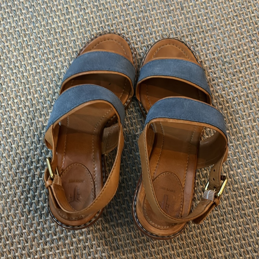 FRYE Brielle overlay sling block heal sandal, 6 - Picture 3 of 8